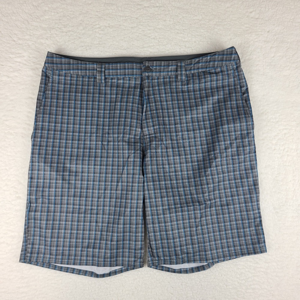 The North Face Shorts Mens 40 Blue Dark Gray 10" Inseam Casual Performance Tech